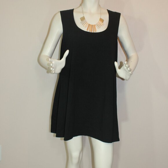 Kaliyana Long Tank in Black 100% cotton Women   size 3 /X/XL - Picture 3 of 7
